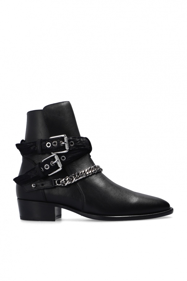 Black Bandana ankle boots Amiri Arizona buckle strap sandals VbjdevelopmentsShops Spain